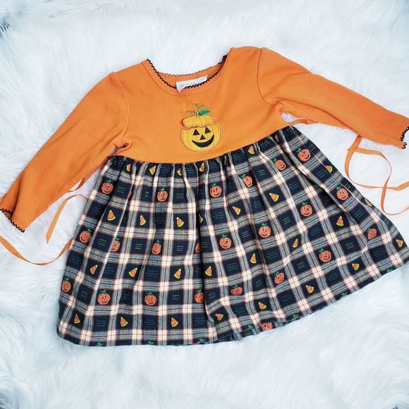 bonnie jean pumpkin dress